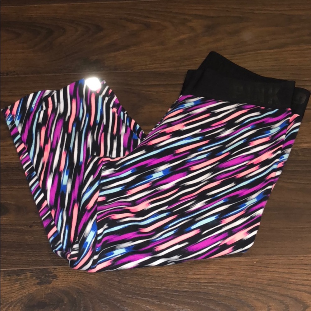 pink ultimate crop leggings